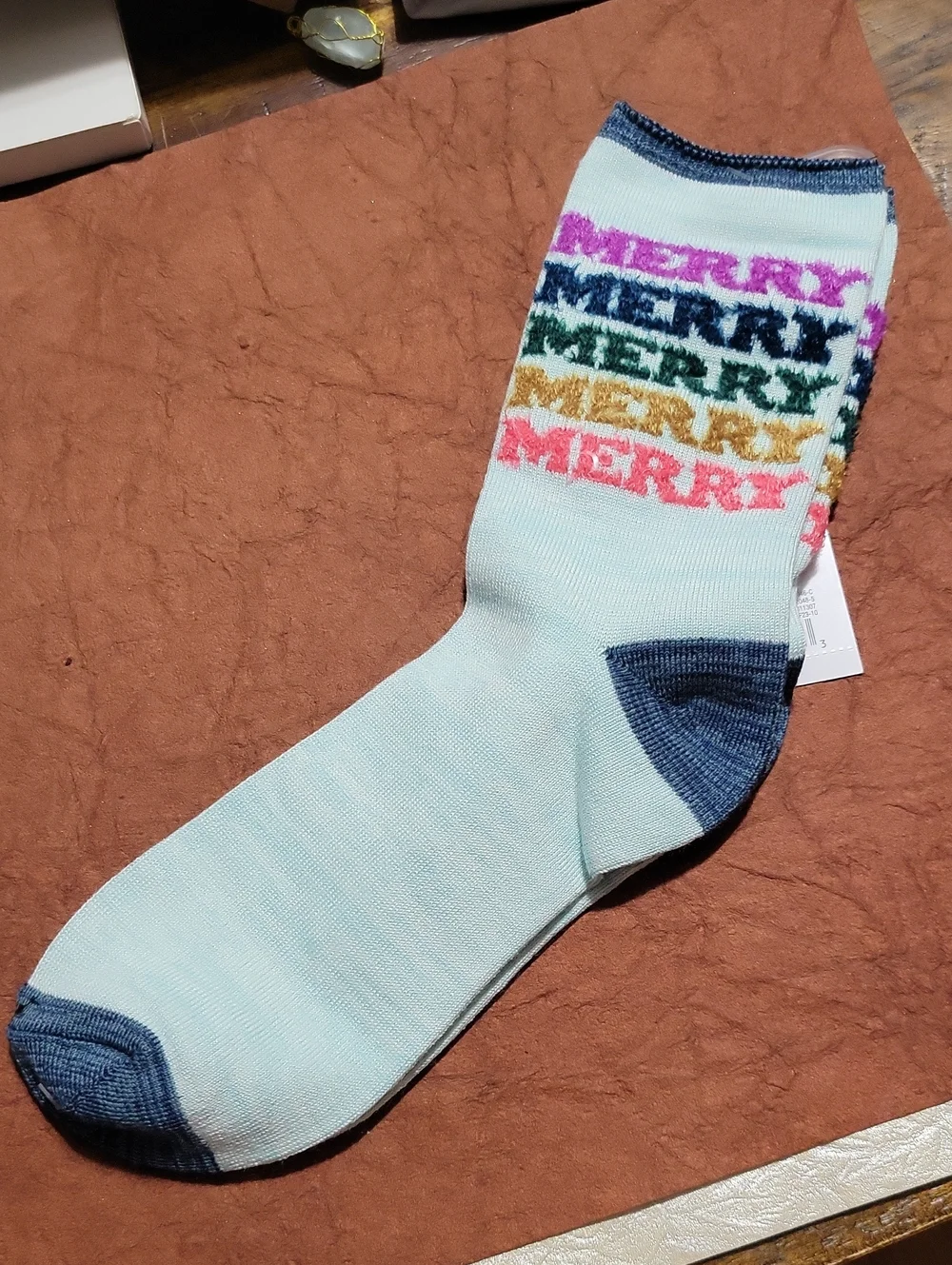 Light Blue Crew Socks 